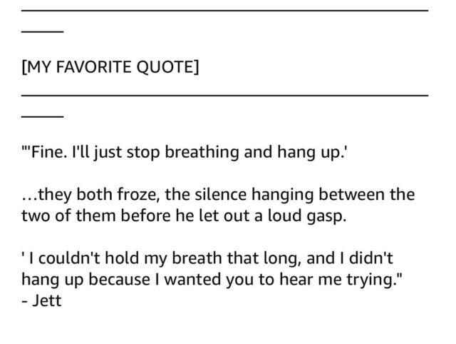 I love reviews that share their favorites! Thank you, Maria❤️❤️❤️ I’m so glad you enjoyed Jett & Karen’s story too.

𝙈𝙐𝘾𝙃  𝘼𝘿𝙊 𝘼𝘽𝙊𝙐𝙏 𝙃𝙊𝘾𝙆𝙀𝙔