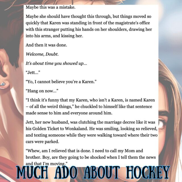 Have you heard the news?

Jett and Karen's book - MUCH ADO ABOUT HOCKEY - is now releasing this Friday, June 6th on Kindle Unlimited. I get to share their funny, sweet, swoony story with you all sooner... and just in time for the weekend!

🙌🏻 Who's ready for this hockey player to get married? ♥️

➡️ https://us.amazon.com/gp/product/B0F89DXHM4
.
.
 #RomanceReaders #ReadingAddict #OneClick #Romance #hockeyromance #KindleUnlimitedRomance #BookLove #sportsromancebooks #booksbooksbooks #BookLovers #BookLoversUnite #ReadersGonnaRead
